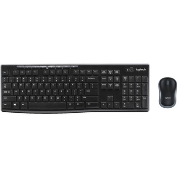 Zestaw bezprzewodowy klawiatura i mysz Logitech MK270 czarny (black)