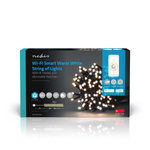 Lampki choinkowe Nedis SmartLife Białe Wi-Fi WIFILX01W200 20m