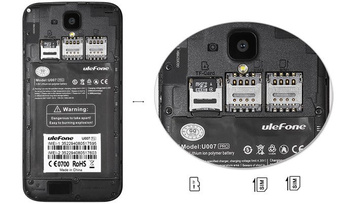 Smartphone Ulefone U007 Pro (white) + etui