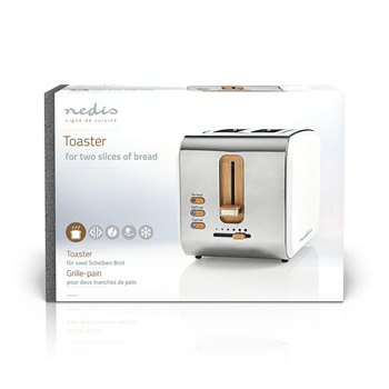 Toster Nedis KABT510EWT Biały