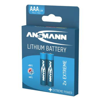 Baterie litowe ANSMANN 2 x AAA/FR03 1.5V