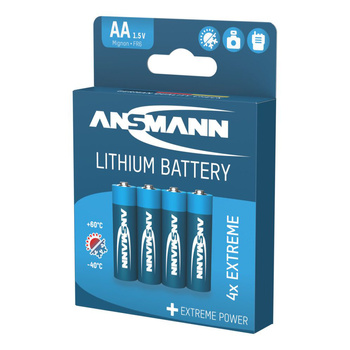 Baterie litowe ANSMANN 4 x AA/FR6 1.5V