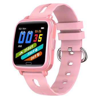 Dziecięcy smartwatch BT Denver z pomiarem tętna i krwi różowy