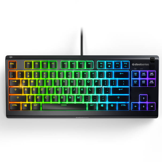 Klawiatura gamingowa SteelSeries Apex 3 TKL RGB wodoodporna Urządzenia peryferyjne Myszy i