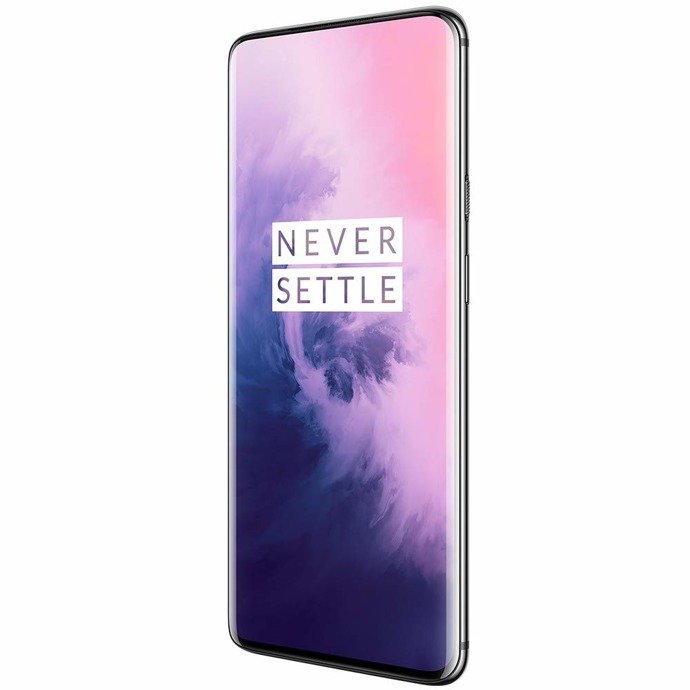 oneplus 7 smartphone mirror gray