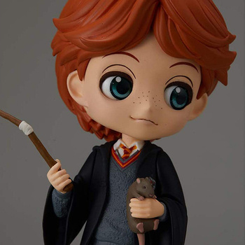 Banpresto Harry Potter - Q Posket Ron Weasley With Scabbers Figure