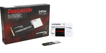 Dysk SSD 240GB Kingston HyperX Predator M.2 transfer: 1400/600 MB/s