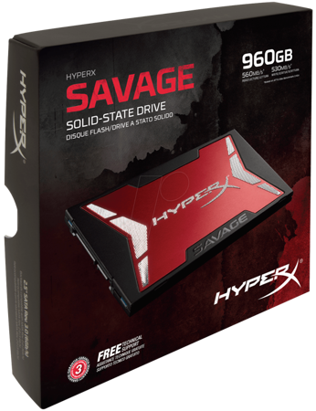 Dysk SSD 960GB Kingston HyperX Savage 2.5'' SATA3 transfer: 560/530 MB/s