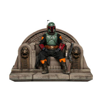 Iron Studios Star Wars - Boba Fett on Throne Statue Delux Art Scale 1/10