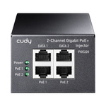 Injector PoE+/PoE Cudy Gigabit 2-Channel 30W